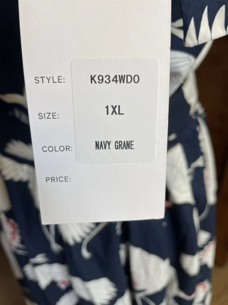 Ann Navy Crane Pocketed Dress - Image 2