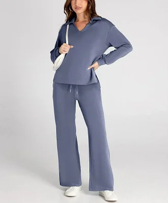 Women’s 2-Piece Casual Long Sleeve Sweatsuit Set - Image 2