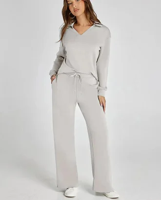 Women’s 2-Piece Casual Long Sleeve Sweatsuit Set - Image 5