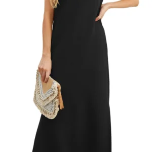 Women’s Casual Loose Split Wrinkle-Free Maxi Dress