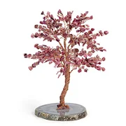 Red Tourmaline Crystal Tree