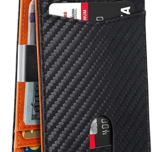 Elegant Anti-Theft Slim Leather Wallet for Business Men