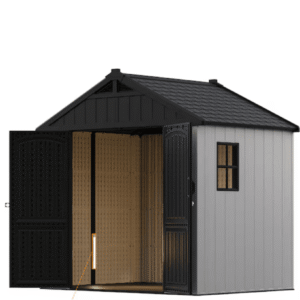 Patiowell 8-ft x 6-ft Kick-it Resin Storage Shed (Floor Included)