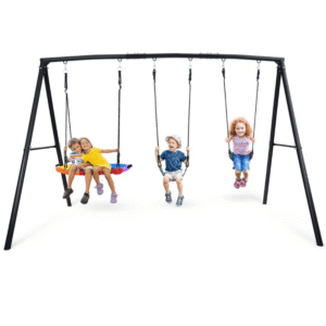 Klo Kick Metal Swing Set with 3 Swings