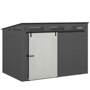 Modernist 10 ft. x 7 ft. Barn Door Storage Shed Suncast