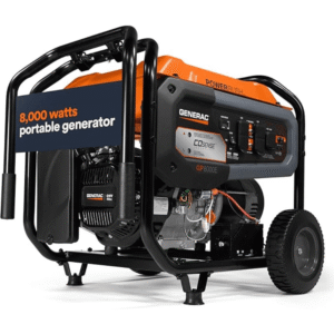 10,000 / 8,000 Watt Generac Portable Generator With Electric Start – GP8000E